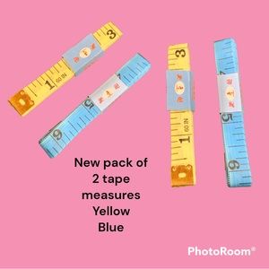 New set of TWO tape measures! Blue and yellow! Perfect for all Poshers!